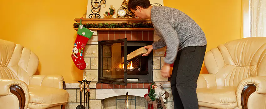 Rusted Metal Fireplace Restoration in Florence, Kentucky